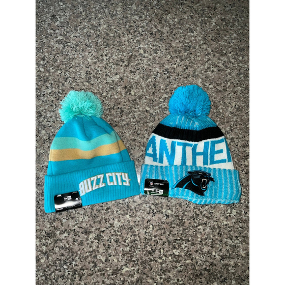 Carolina Panthers and Charlotte Hornets Buzz City Beanie Hats - Picture 3 of 7